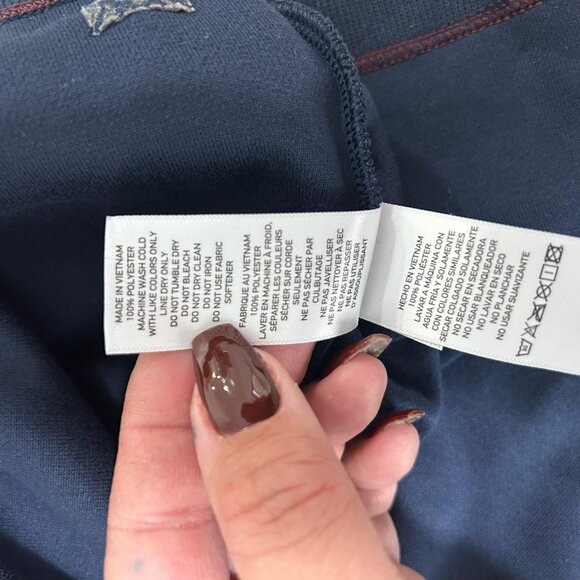 Rhone Commuter1/4 Zip Sweater Mens XL Blue Knit Pullover Mock Neck Athleisure - Picture 6 of 8